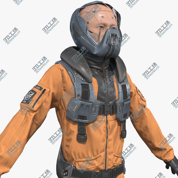 images/goods_img/20210312/3D Sci-fi Cyber Pilot PBR model/1.jpg